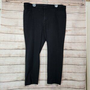 Banana Republic Women’s Sloan Chino Solid Black Dress Pants Size 18